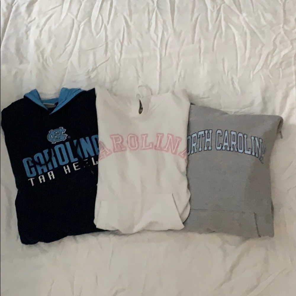 Bundle of Carolina Tarheels Hoodies